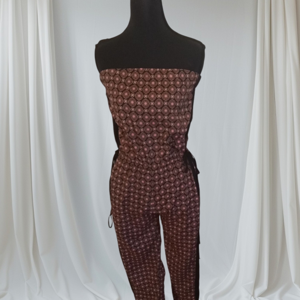 Bar lll Elegant Pink and Black Patterned Jumpsuit